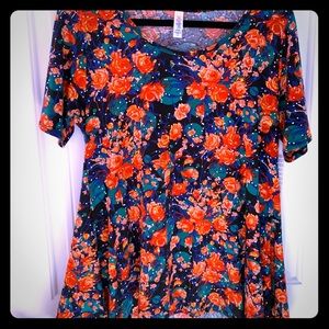 NWT LulaRoe Floral Perfect T Medium